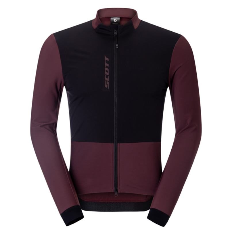 Photo Maillot vélo à manches longues Scott RC Pro Warm Windbreaker bordeaux L