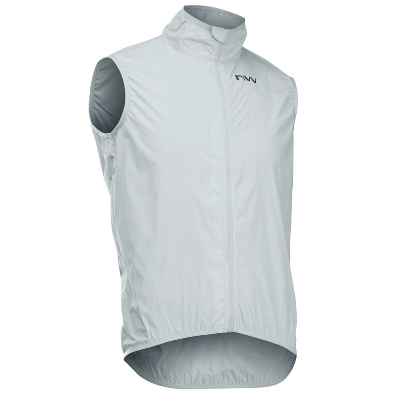 Photo Gilet coupe vent vélo Northwave Vortex Vest 2027 gris clair XL