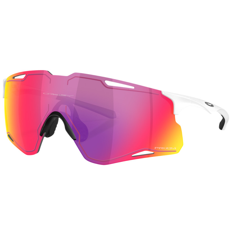 Photo Lunettes vélo Oakley Cybr Lightning White - Prizm Road blanc