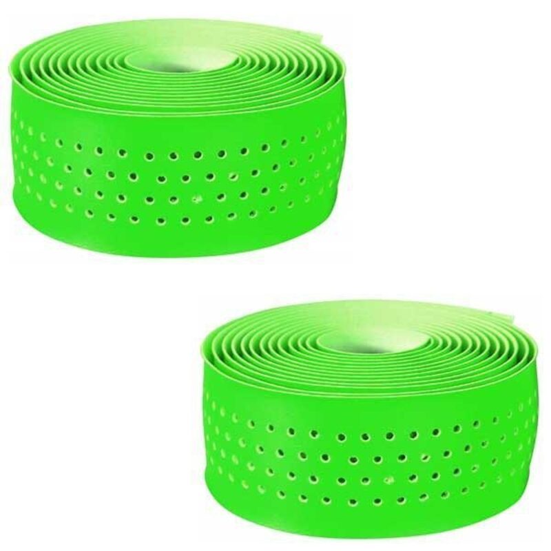 Guidoline Vélo Fluo Verte Perforée - Épaisseur 2.5mm - Marque Vélox - Neuf Sous Blister