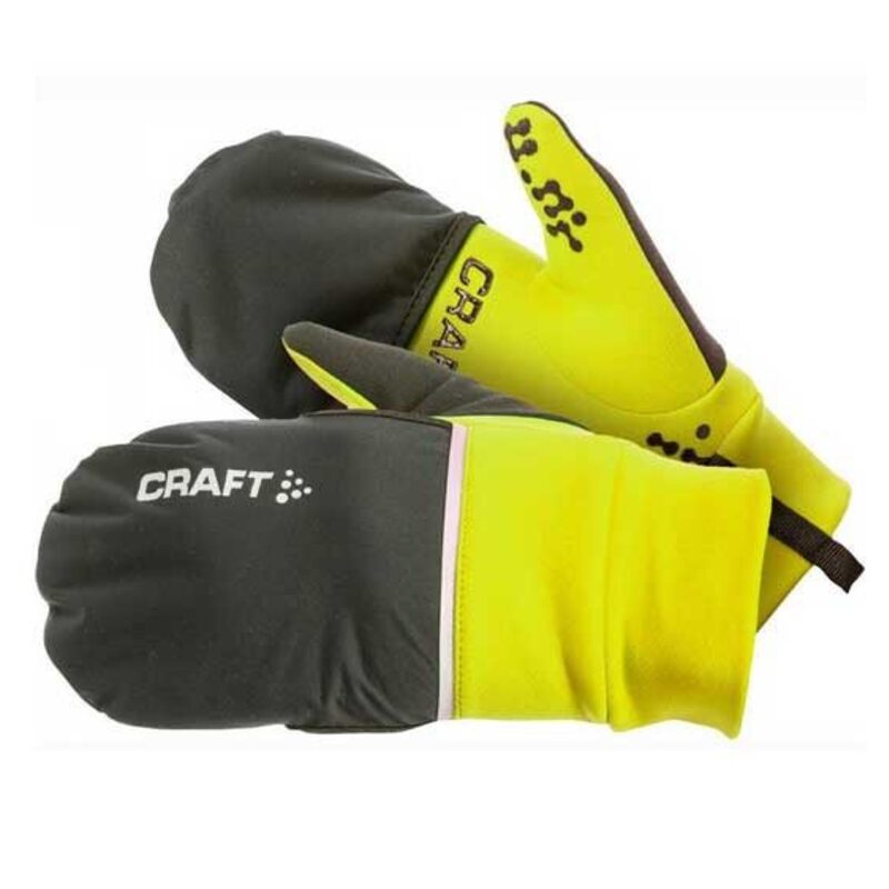 Photo Gants vélo hiver/mi-saison Craft Hybrid Weather jaune L