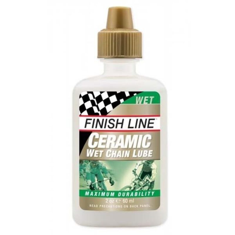 Lubrifiant chaine Finish Line Ceramic 60 ml - Idéal conditions humides