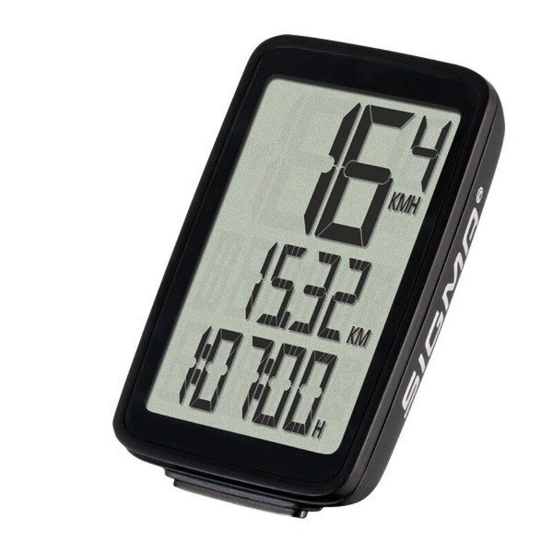 Compteur kilométrique Sigma BC 8.0 WR noir pour vélo