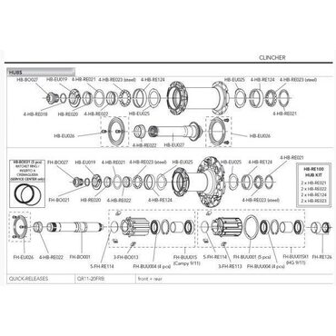 Campagnolo en Fulcrum HB-RE100