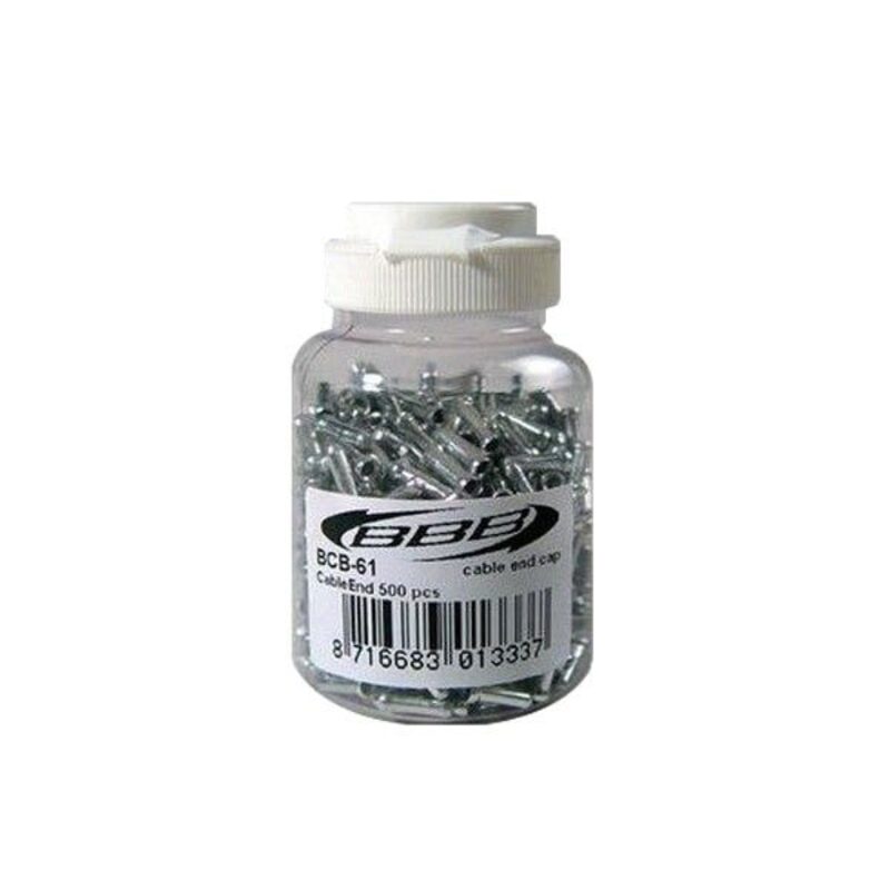 Lot De 200 Embouts Métalliques Argentés Pour Câble De Frein Et Dérailleur – Universels – Installation Facile – Kit D’entretien Vélo