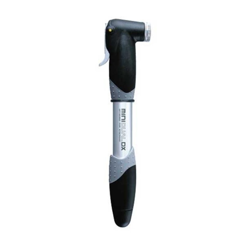 Pompe à Vélo Topeak Mini Dual - Double Action - Compatible Presta Et Schrader - Compacte Et Efficace