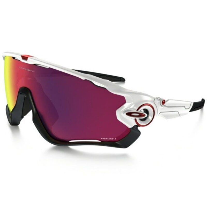 Lunettes vélo Oakley Jawbreaker Polished White/Prizm Road