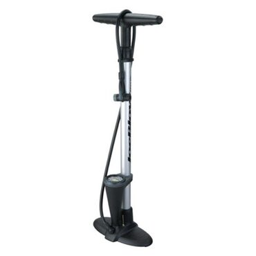 Dunlop Pompe à Vélo Double Valve - Manomètre 11-12Bar - Adaptateurs Schrader Presta Dunlop - Noir