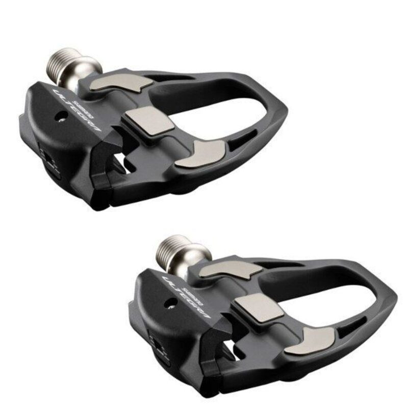 Lot De 2 Pédales De Vélo Avec Cale Shimano SPD-SL – Convertibles En Pédales Plates, Antidérapantes, Pour Sorties Loisir