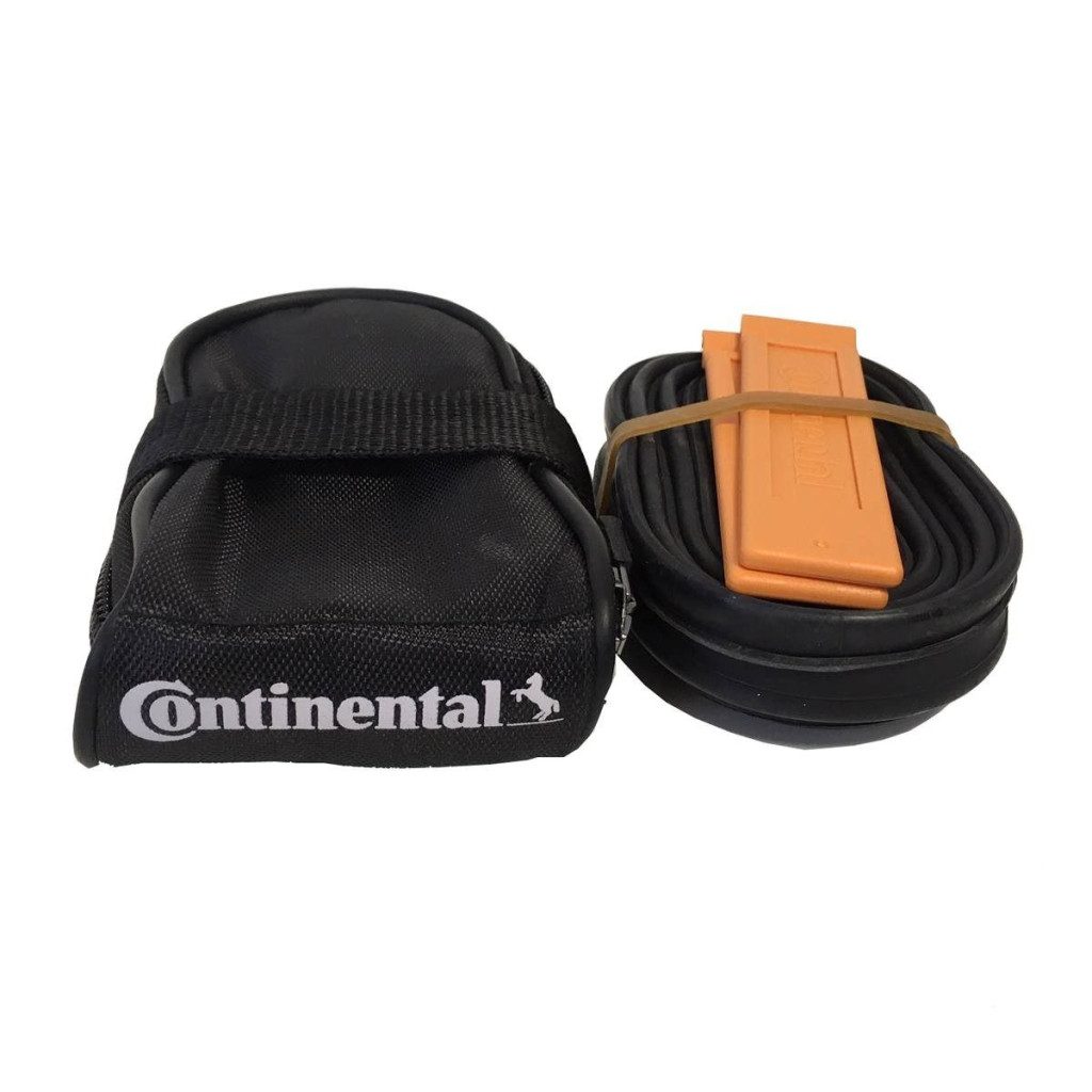 Bolsa Continental com câmara de ar 700x18-25 e desmontadores de pneus