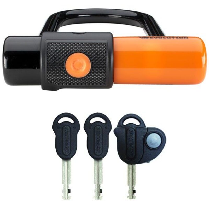 Antivol Kryptonite Evolution Mini 6 - Serrure U Noire Et Orange - Neuf Avec Clés Et Lumière