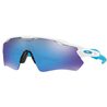 Lunettes vélo Oakley Radar EV Path Polished White / Prizm Sapphire