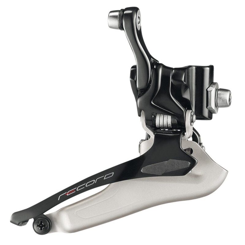 Campagnolo Record 12v voorderailleur voor racefiets met dubbele kettingblad, te solderen FD19-RE12B