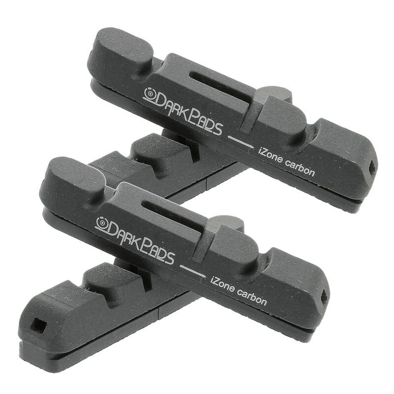 Lot de 4 patins de freins jante carbone vélo route Darkpads Lot de 4 patins de freins jante carbone vélo route Darkpads