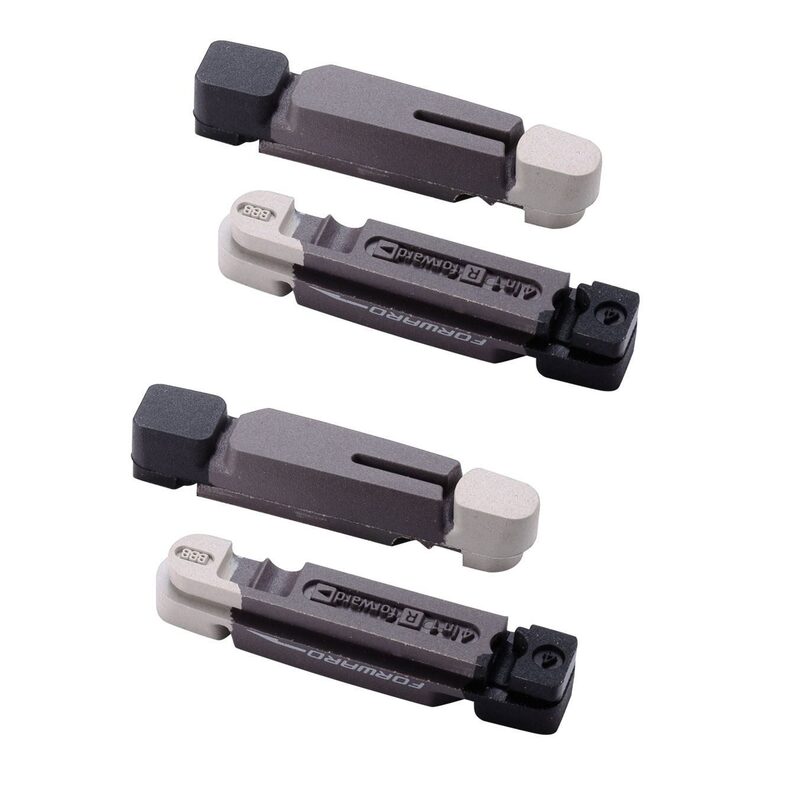 Set van 4 remblokken voor aluminium velgen voor racefietsen BBB Techstop BBS-27T