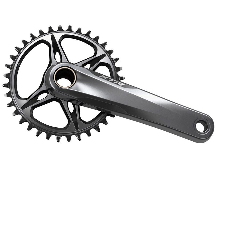 Shimano XTR FC-M9120 12-speed mountainbike crankstel zonder kettingblad, compatibel met Boost