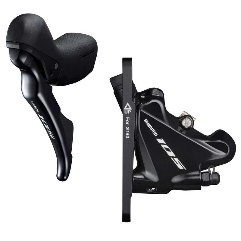 Linkerhandgreep voor racefiets Shimano 105 R7020 dubbele kettingblad met remklauw BR-R7070