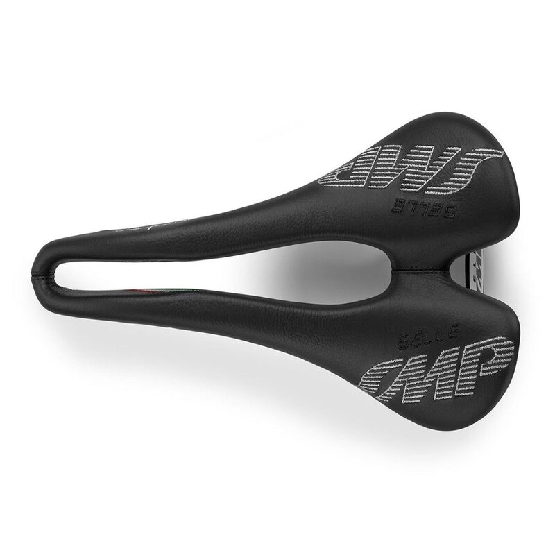 Fibre de carbone complète + cuir Fibre de route Selle de vélo de