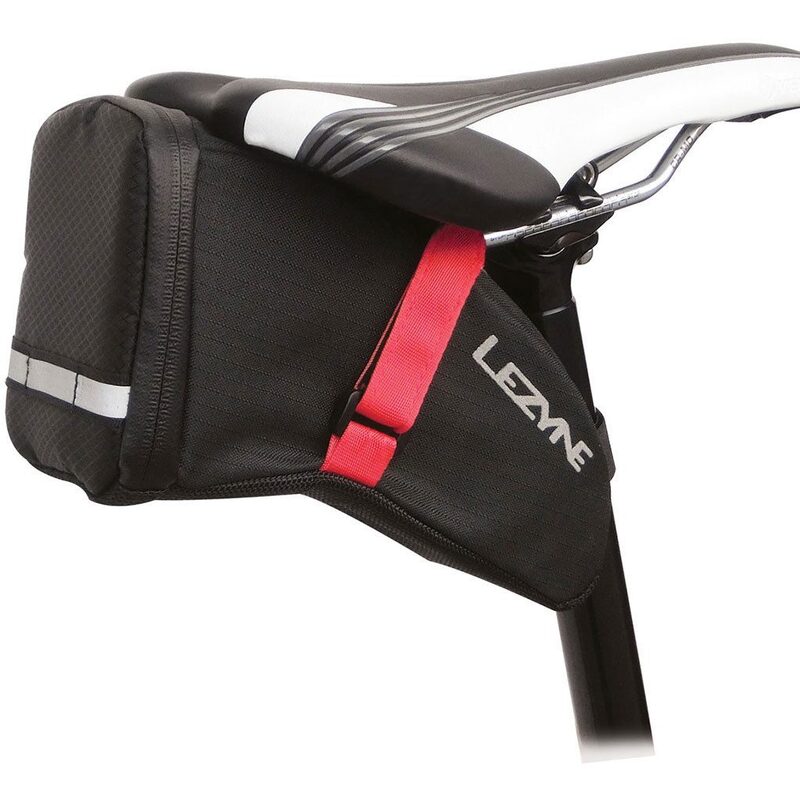 Lezyne Micro Caddy S – Sacoche De Selle Compacte, Nylon Durable, Fermeture étanche, Réflecteurs, Rangement Outils