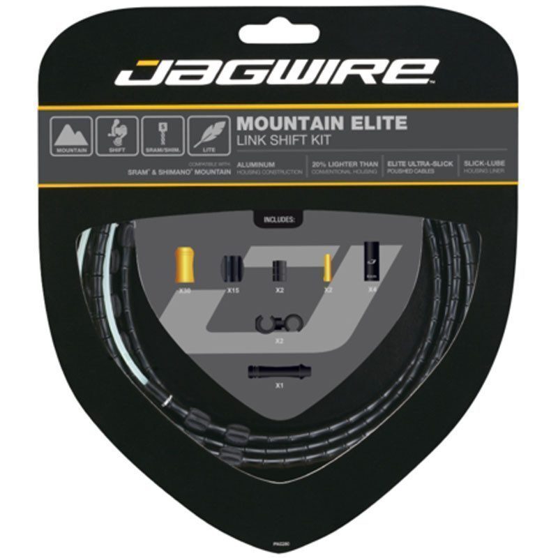 Kit câbles et gaines dérailleurs VTT Jagwire Mountain Elite Link Shift Kit
