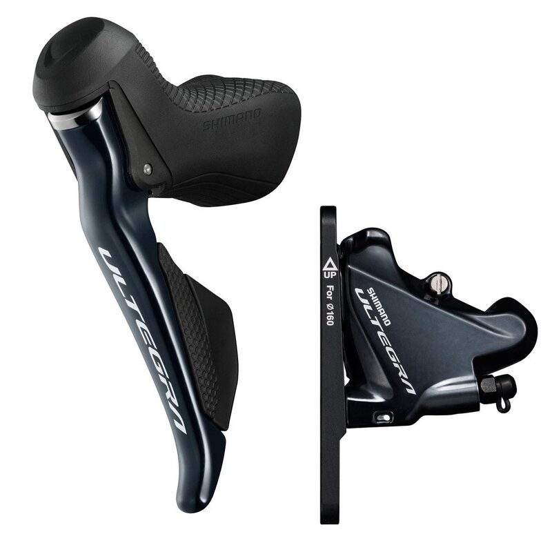 Poignée Shimano Ultegra DI2 11V R8070 Hydraulique avec Etrier frein Flat Mount