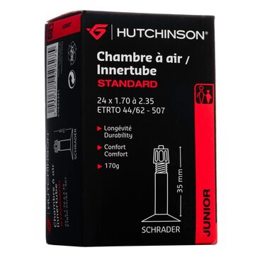Chambre à air VTT 24 pouces Hutchinson 24x1.70 à 2.35 Schrader