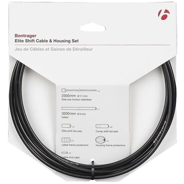 Ensemble câbles et gaines de dérailleurs vélo route et VTT Bontrager Elite Shift 4mm