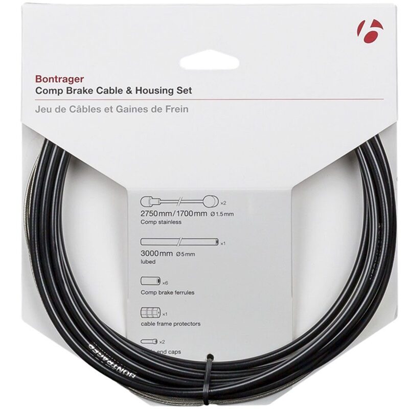 Set remkabels en -kabelbussen voor racefietsen en mountainbikes Bontrager Comp Brake 5 mm