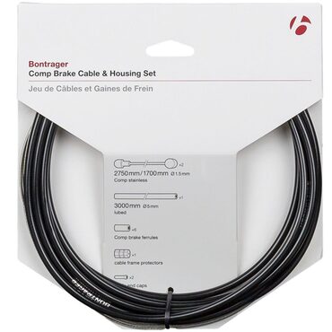 Set remkabels en -kabelbussen voor racefietsen en mountainbikes Bontrager Comp Brake 5 mm