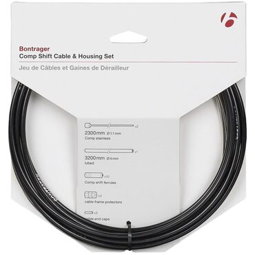 Ensemble câbles et gaines de dérailleurs vélo route et VTT Bontrager Comp Shift 4mm