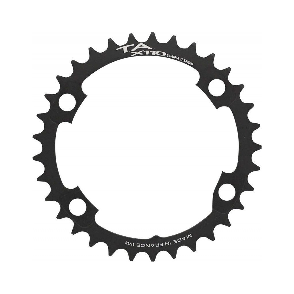 YINETTECH Plateau Intérieur Vélo 110mm BCD 5 Bras 34T - Noir, Compatible Vélos De Route