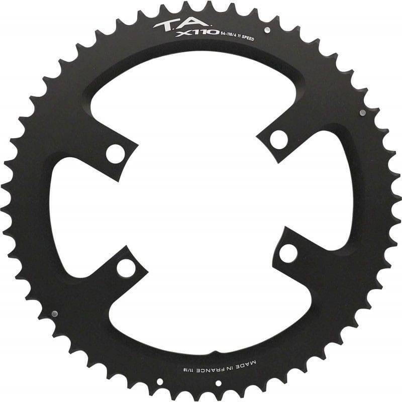 Plateau externe vélo route Spécialités TA X110 4 branches pour pédalier Shimano R9100-8000-7000