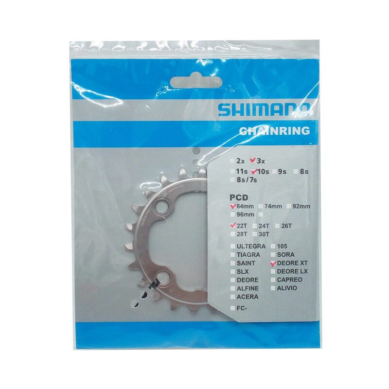 Plateau VTT interne Shimano Deore XT 22 dents