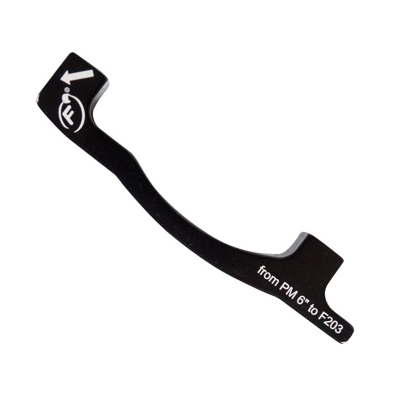 Adaptateur étrier frein avant Formula PM6 postmount vers postmount 203 mm Adaptateur étrier frein avant Formula PM6 postmount vers postmount 203 mm