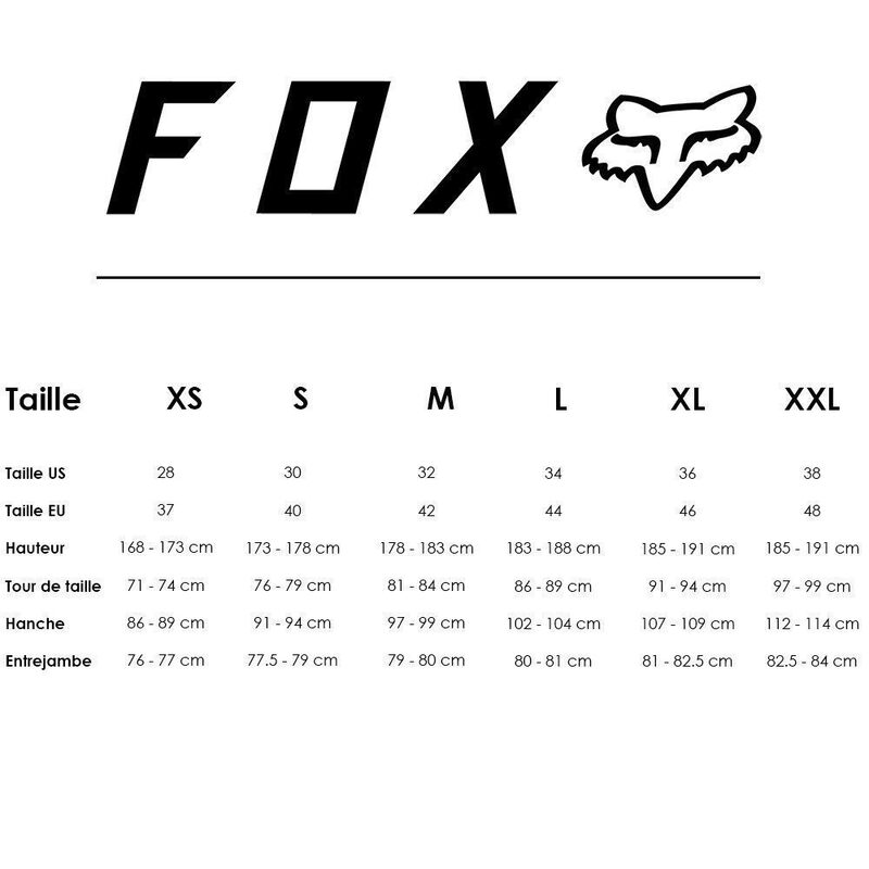 Short VTT Fox Flexair Lite noir 2019