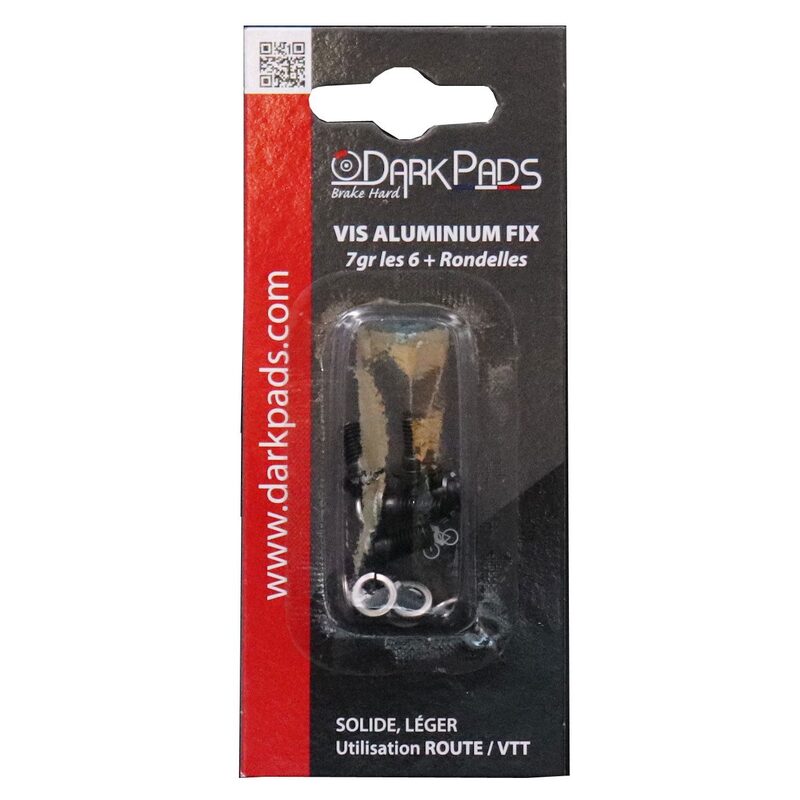 Set van 6 aluminium schroeven van Darkpads voor remschijven
