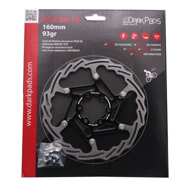 Disque de frein Route et VTT Darkpads 6 trous Rotor 3D