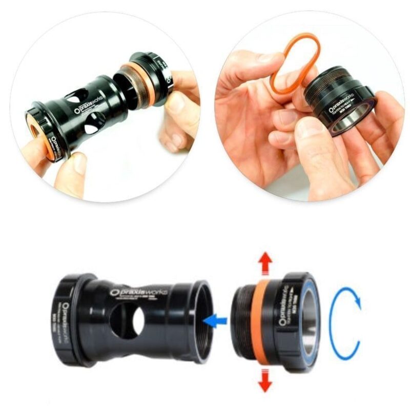 Boitier de pédalier route Praxis BB30 pour pédalier Shimano - Acier