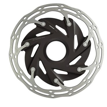 Sram Centerline X Rounded 2 zwevende zwarte Centerlock remschijf voor racefietsen