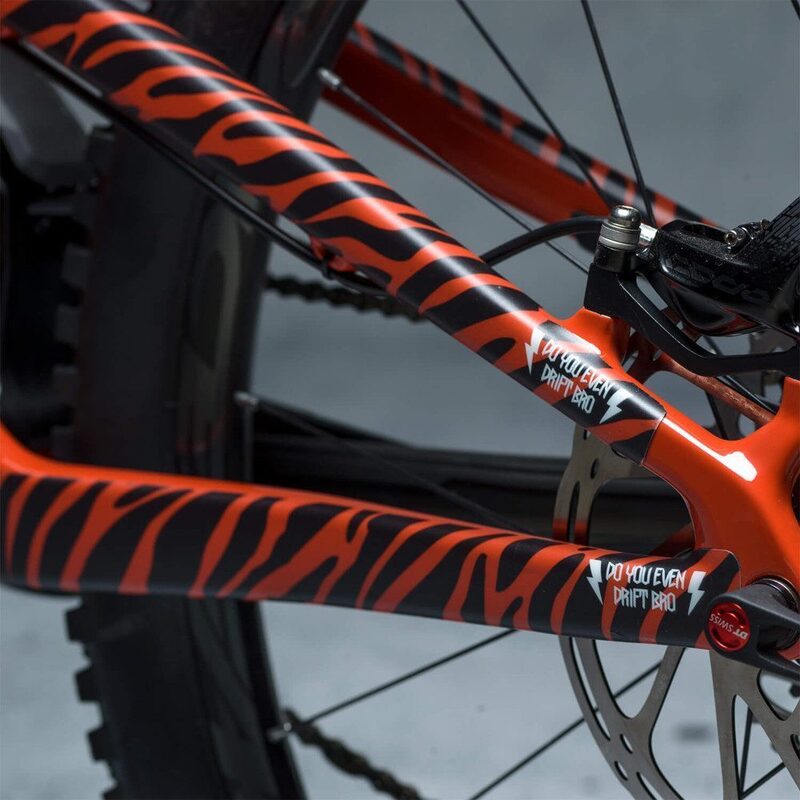 Bande de protection de cadre de vélo adhésive Dyedbro Zebra