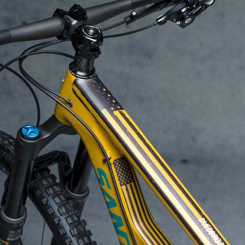 Zelfklevende beschermstrip Dyedbro American Flag voor fietsframe