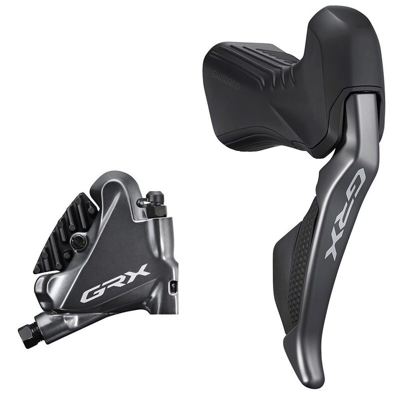 Rechterhandgreep Shimano GRX Di2 ST-RX815 hydraulisch 11v met Flat Mount-remklauw 1700 mm