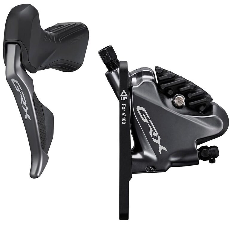 Poignée gauche Shimano GRX Di2 ST-RX815 Hydraulique avec Etrier de frein Flat Mount 900mm