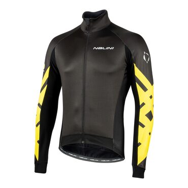 Winterfietsjas Nalini Materiel-velo.com Zwart/Geel