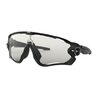 Lunettes vélo Oakley Jaw Breaker Polished Black/Clear to black photochromic