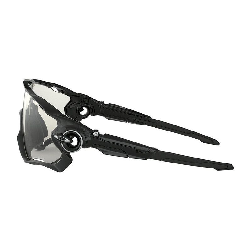 Oakley Jawbreaker fietsbril Polished Black/Clear to black photochromic
