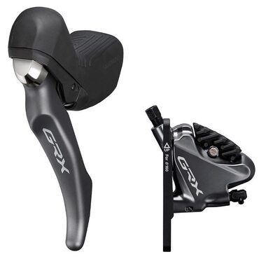 Poignée gauche double plateau Shimano GRX ST-RX810 avec étrier de frein flat mount 1000mm