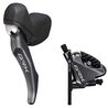Poignée gauche double plateau Shimano GRX ST-RX810 avec étrier de frein flat mount 1000mm