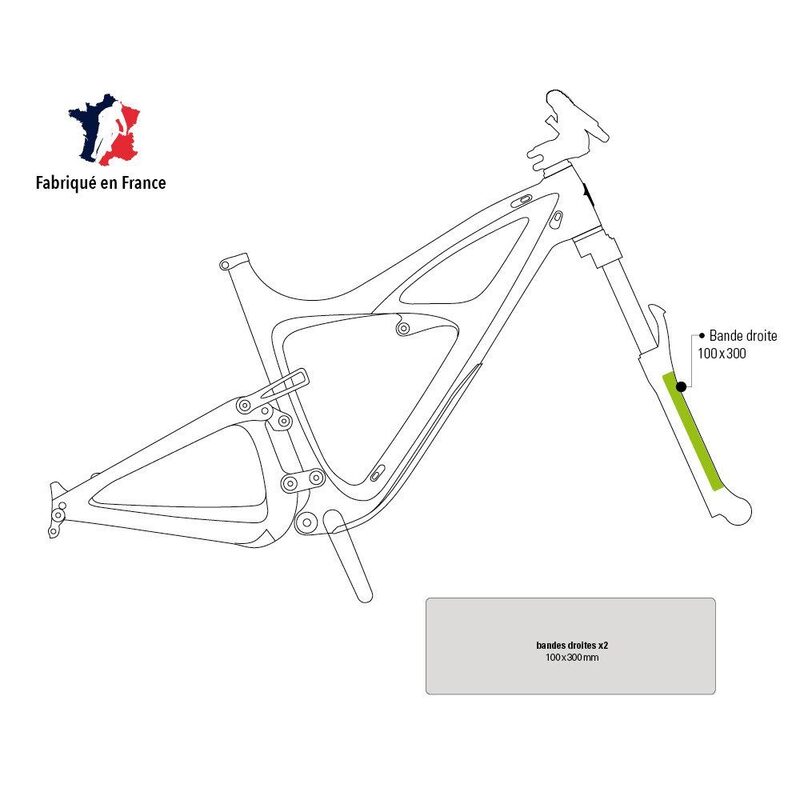 Bandes de protection fourche VTT Ytwo