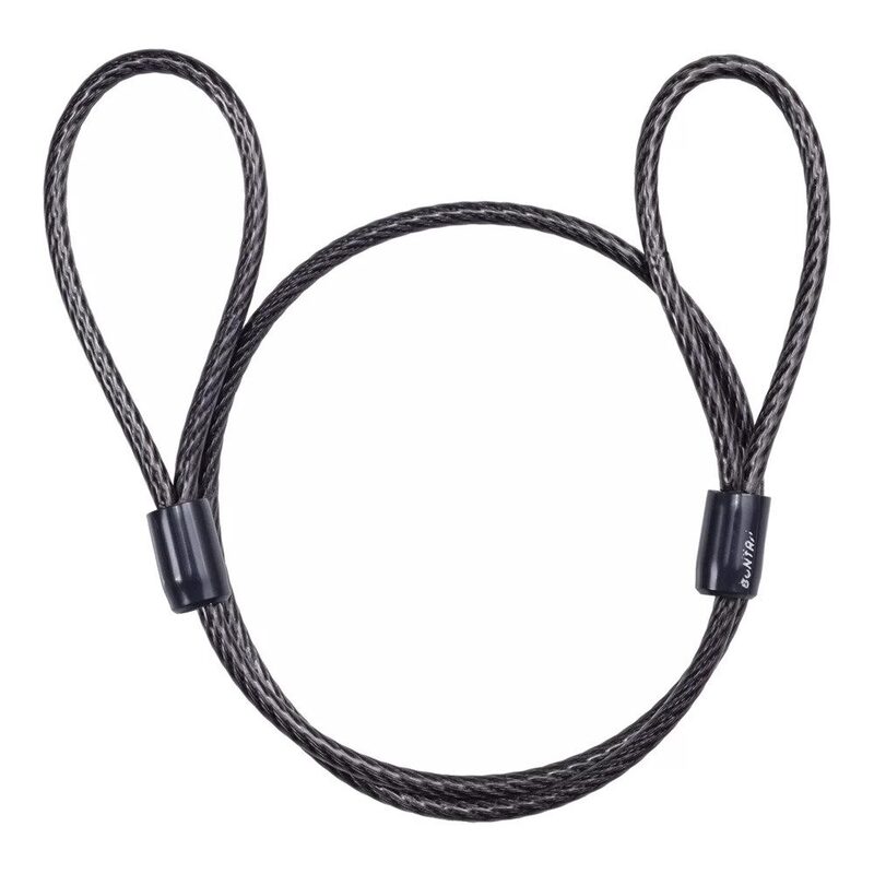 Câble de sécurité en acier double boucles - Abus 